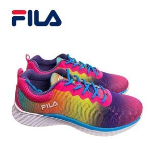 NEW Fila Big Girl's Blazehawk 2 Multi Hue Running Tennis Shoes Sneakers 6.5